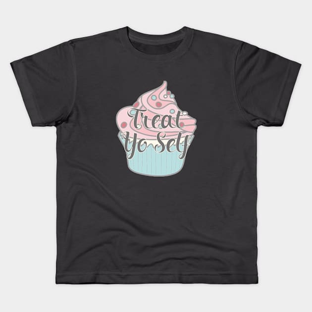 Treat Yo Self - Parks and Recreation Kids T-Shirt by nerdydesigns